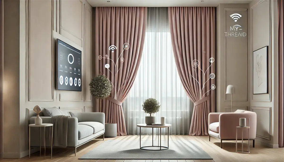 cluse up image of sheer curtain product allusion sesame